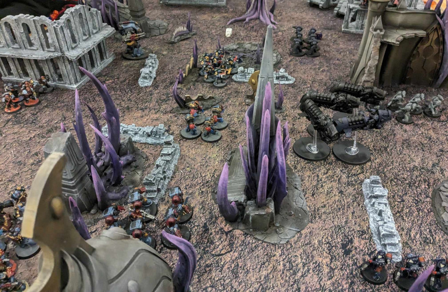 horus heresy space wolves vs night lords at crossfire gaming club
